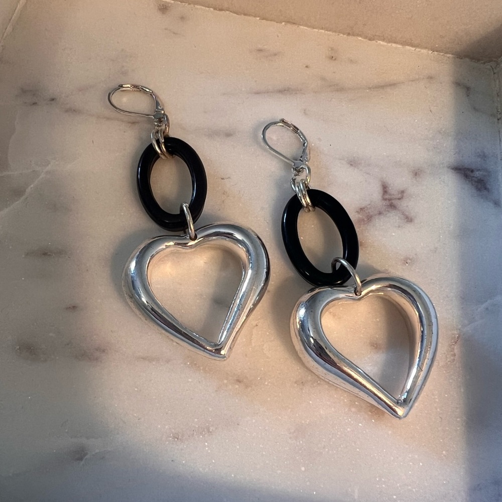 Dangling Heart Earrings